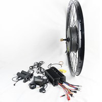 Kit de roue de vélo électrique 3000W 5000W en stock, kit de conversion de moteur de moyeu de moto 17" 19" pour vélo électrique