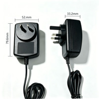 Adaptateur secteur universel 12V 2A 24V 1A AC/DC avec prises EU/US pour lampe à ongles, anneau lumineux, moniteur CCTV - Offre Spéciale