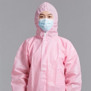 Ropa de Seguridad Desechable Ligera de Material SS, Overol de Cuerpo Completo, Antiestático, Impermeable, Nivel de Protección C, para Fábrica de Alimentos - Product Image 2