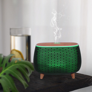 Diffuseur d'huiles essentielles ultrasonique silencieux de bureau haut de gamme, avec lumière d'ambiance colorée, humidificateur d'air, directement de l'usine - Product Image 1