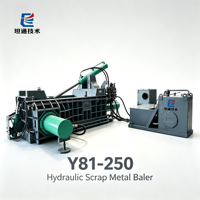 Compacteur de déchets métalliques automatique stable Y81-250C avec système de contrôle sans fil pour usine de traitement des déchets d'acier, d'aluminium et de cuivre