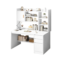 Table de travail pour bureau à domicile avec tiroirs, bureau d'ordinateur