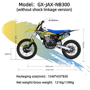 GX-JAX-NB300 MAGURA Style 300cc <strong>4</strong> <strong>Stroke</strong> Single Cylinder <strong>Dirt</strong> <strong>Bike</strong> 6-Speed NIBBI PWK34 Carburetor LED Headlight Off-Road - Product Image 3