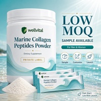 Collagène marin en poudre pour hommes et femmes, étiquette blanche, faible MOQ, échantillon disponible