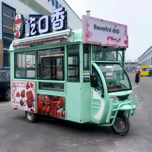 Three <b>Wheel</b> Electric Food Cart Tricycle Fast Food Snack Food Hot Dog Ice Cream Truck Fully Equipped Stainless Steel GPS Tracking - Product Image 1