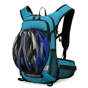 Sac à dos de cyclisme imperméable avec sac d'hydratation et support de casque équipement de randonnée en plein air avec fermeture à glissière pour vélo équitation voyage - Product Image 2