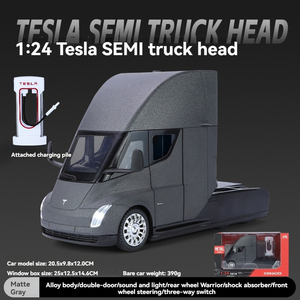 Diecast 1:24 T Semi camión desmontable metal simulación camión aleación vehículo juguete camión modelo ruedas movibles niños juguete coche nodel - Product Image 5