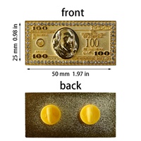 Metall-Emaille-Logo Moderner Antik-Imitat Hundert-Dollar-Rechteck-Pin für Hüte und Kleidung