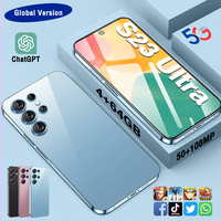 Versión global OEM Logo 7,3 pulgadas 5G 4 + 64GB desbloqueado Android 13 Deca Core Smartphone teléfono móvil con Face ID compatible con CDMA LTE