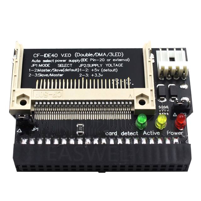Compact Flash CF to 3.5 Female 40 Pin IDE Bootable Adapter Converter Card