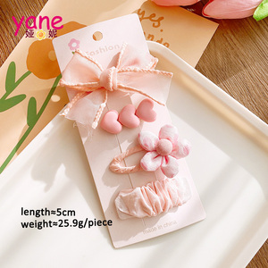 Neuer Frühling rosa Bogen-Haarclip süßer Kinder-BB-Clip koreanische Haarzubehör - Product Image 4
