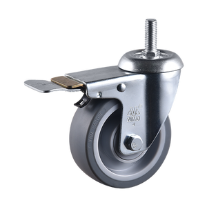 Rueda Giratoria Universal VIMA con Orificio para Perno de 4.5 Pulgadas, Gris, TPR PP, 160 kg, 200 kg, Rodamiento de Bolas de Servicio Mediano, Certificación EN12532 - Product Image 4