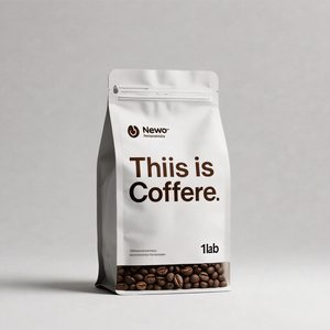 Bolsa de Empaque para Café Personalizada, Bolsa de Fondo Plano con Válvula y Cierre para 250g 500g 1kg de Granos de Café - Product Image 1