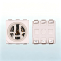 Diodo LED RGBIC SMD 5050 de 6 Pines con Circuito Integrado HD107S/HD108 Incorporado para Tiras LED Programables y Pantallas de Píxeles