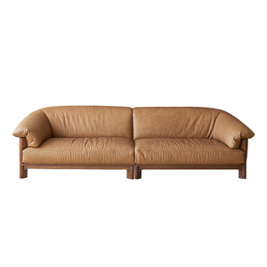 थोक अमेरिकी काले अखरोट ठोस लकड़ी फ्रेम 3 सीटर सोफा न्यूनतम सोफे घर रहने वाले कमरे फर्नीचर कारखाने सीधे - Product Image 4