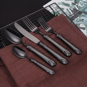 Juego de Cubiertos de Acero Inoxidable Dorado, Cubiertos Personalizados al por Mayor para Restaurantes, Hoteles y Bodas, Cucharas y Tenedores Plateados - Product Image 4