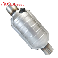 Suku Cadang Mobil berkualitas tinggi 2 ''-3'' Inlet baja tahan karat konverter katalis knalpot dengan OBD1/2 Euro3/4 /5 standar
