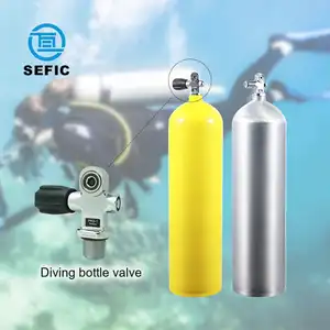 Diving Gas Cylinder DOT3AL Aluminum Oxygen Tank Scuba Tank Diving Tank 11.1L With Yoke Yoke