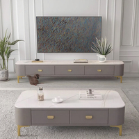 Meuble TV de salon 2024 Nouveauté Maison Moderne Simple Luxe Meuble TV sur pied et Table Basse Combinée