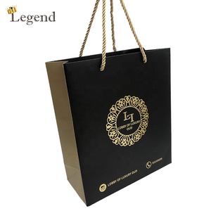 <span class=keywords><strong>Sac</strong></span> de Shopping en <span class=keywords><strong>papier</strong></span> personnalisé, avec feuille d'or, Logo personnel de marque, vente en gros, cadeaux et vêtements, vente en gros - Product Image 4