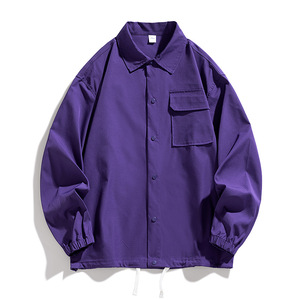 Giacca da uomo primavera e autunno camicia ampia collo Workwear Gangster Casual giacca da uomo - Product Image 3