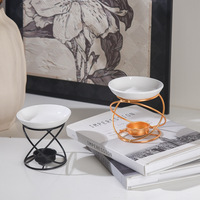 Support de bougie en ciment créatif et simple, article décoratif, diffuseur d'arômes, lampe à huile essentielle, support de lampe à bougie domestique fait main