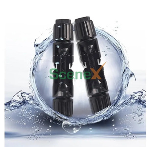 <b>Solar</b> <b>Panel</b> <b>Connector</b> Plug Male Female 600V Cable End Matte Finish For Photovoltaic System - Product Image 1