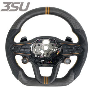 Volante Deportivo de Fibra de Carbono y Cuero para Volkswagen SEAT Cupra 2018-2025, Estilo Deportivo, Interior de Auto, Estilo Universal - Product Image 1
