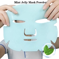 Poudre Hydrogel Visage Menthe Poivrée Vitamine C Marque Blanche Apaisante Calmante Purifiante Hydratante Soin Anti-Imperfections Végétalienne Vente en Gros OEM