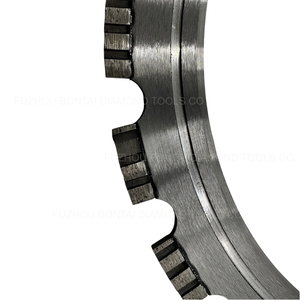 Lame de scie <span class=keywords><strong>diamant</strong></span>ée en acier allié de qualité industrielle, soudée au laser, pour la découpe de murs et de sols en béton, support personnalisé OEM - Product Image 2