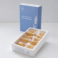 Boîte en carton blanc de qualité alimentaire avec tiroir coulissant personnalisé pour les collations, les biscuits et les emballages cadeaux