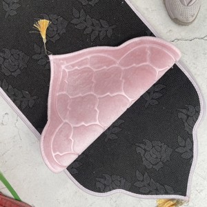 Groothandel Raschel Aanpasbare Hoge Kwaliteit Moderne Pilgermatten Stof Geëmbosseerd Pluche Bloemkant Versieringen Rechtstreeks uit China - Product Image 5