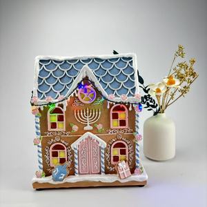 Gran Set de Construcción de Casa de Jengibre Inspirada en Personajes con Kit de Luces, Decoración Navideña para Niños y Adultos, Adornos para Árbol de Navidad y Bolas de Navidad - Product Image 3