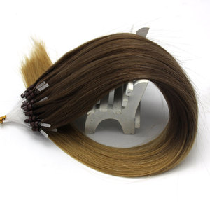 14-24Inch 1 G/sợi 50G Straight Micro Easy <span class=keywords><strong>Loop</strong></span> Vòng Đôi Hạt Mở Rộng Tóc Con Người - Product Image 3