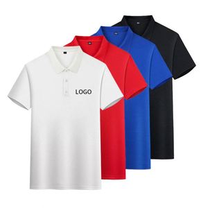 เสื้อโปโลชายแบบสั่งทำพิเศษ รุ่นใหม่สำหรับฤดูร้อน สวมใส่สบาย ระบายอากาศได้ดี แขนสั้น ดีไซน์คลาสสิก เรียบง่าย สีพื้น - Product Image 3