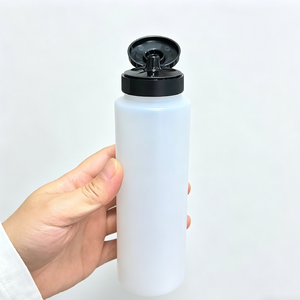 Botella de Plástico de Grado Alimenticio de 250 ml y 500 ml con Tapa, Botella Dispensadora de Salsa para Ensaladas, Mermeladas, Ketchup y BBQ - Product Image 4