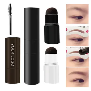 Private Label Dual Hairline Shadow Eyebrow Tint Seal The Eyebrow Stamp Tint Set Waterproof Eyebrow Stamp Stencil Kit