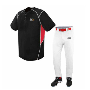 ชุดเบสบอลสำหรับผู้ใหญ่โลโก้พิมพ์ลายทำจากโพลีเอสเตอร์ระบายอากาศผ้าซอฟต์บอลตัดได้ออกแบบได้ตามต้องการ - Product Image 1