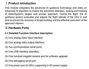 Nouveau module de suivi IA FPV, module de guidage IA pour le suivi de vol, pour pièces de drone FPV - Product Image 5