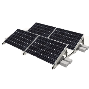 Fábrica de China, bloque de techo de hormigón plano, instalación de Sistema <span class=keywords><strong>Solar</strong></span>, estantería de techo plano con balasto, sistema de montaje fotovoltaico <span class=keywords><strong>solar</strong></span> fotovoltaico - Product Image 1