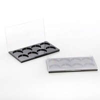 Grande Palette de fard à paupières fard à paupières, couvercle clair, vide, en plastique, emballage de maquillage, 10x8