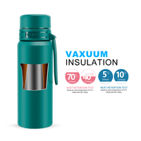 En gros 600ml 720ml Double Mur En Acier Inoxydable Isolation Sous Vide Voyage Sport Bouteille D'eau
