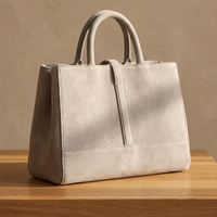 Fabricant de marques privées, élégant sac à main en daim pour femmes, sac professionnel pour le bureau et les voyages, grande capacité, sac pour ordinateur portable