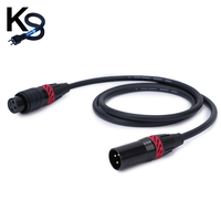 Câble de mixage audio KESHI 1m, câble XLR, connecteur mâle-femelle 3 broches, conducteur en cuivre nu femelle, gaine en PVC, blindage tressé, haut-parleur