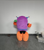 Costume de mascotte robot en peluche violet sur mesure 2025 pour adultes, idéal pour les fêtes scolaires et spectacles