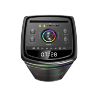 Altavoz de Karaoke Bluetooth con Micrófono, Altavoz para Fiestas al Aire Libre, Altavoz de Karaoke Dual de 10 Pulgadas con Micrófono y Bluetooth