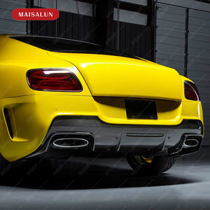 Kit de carrocería de estilo V de fibra de carbono medio para Bentley <span class=keywords><strong>Continental</strong></span> GT conversión con labio delantero difusor trasero faldas laterales Bodykit - Product Image 3