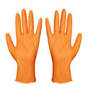 Gants multi-usages neutres pour l'exportation, 8,5 g, motif losanges orange, résistants à l'huile, pour usage domestique et industriel - Product Image 2