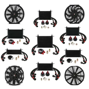 Redução adaptador bronze montagem para jeep grand cherokee 2015 combustível tubulação do motor óleo cooler kit carro refrigeração ar ventilador