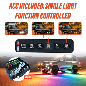 Panneau de commutation automatique 12V 24V IP67 avec télécommande 6 jeux <span class=keywords><strong>pour</strong></span> <span class=keywords><strong>circuit</strong></span> de <span class=keywords><strong>voiture</strong></span> tout-terrain 4x4, Jeep, camion, éclairage auxiliaire LED - Product Image 4